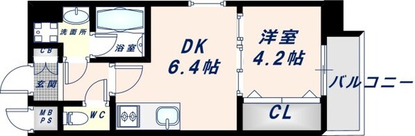 高井田駅 徒歩10分 12階の物件間取画像